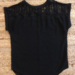 Black lace top